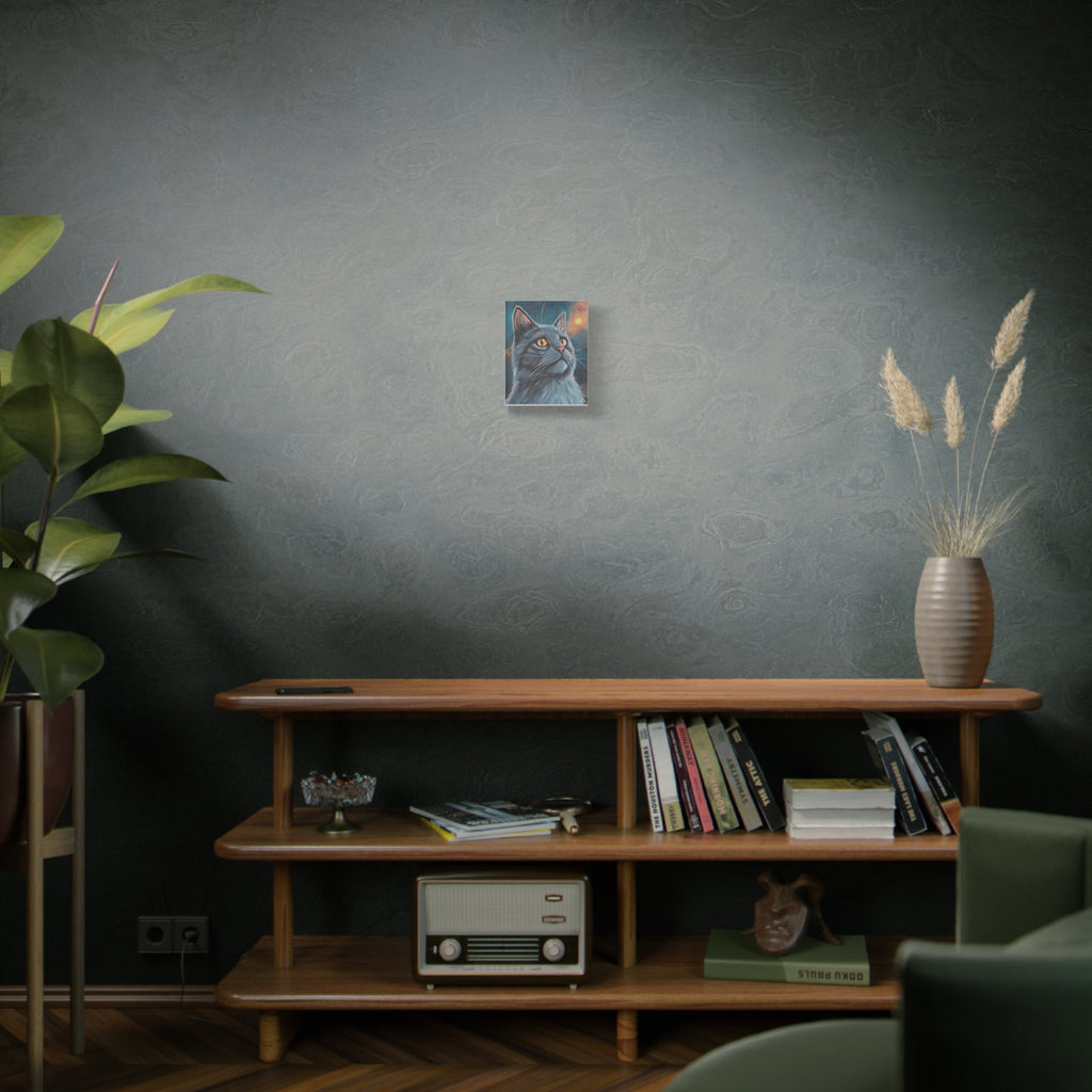 Mystic Grey Cat Canvas