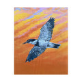 Flying Heron at Sunset Poster - Reflections of the Rock River Mural Prints