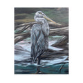 Blue Heron Wildlife — Reflections of the Rock River Mural Print
