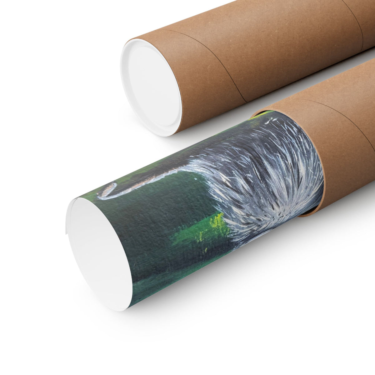 Possum Family Woodland Poster — Reflections of the Rock River Mural Prints